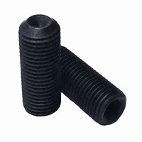 SSSF14112 1/4"-28 X 1-1/2" Socket Set Screw, Cup Point, Fine, Alloy, Black Oxide